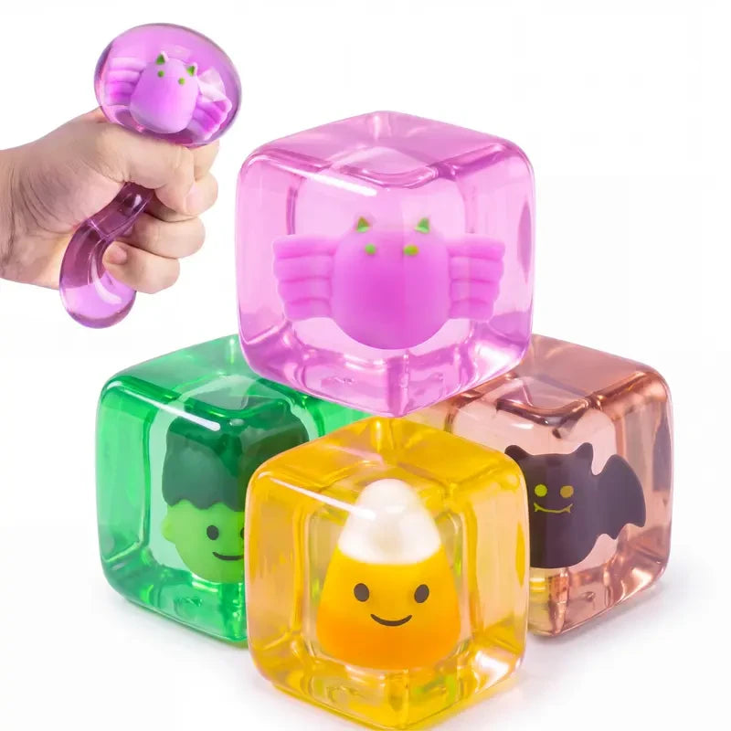 Glow in the Dark Halloween Stress Cube